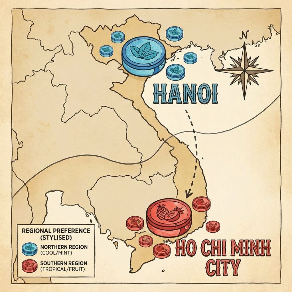 North vs South Vietnam: Regional Preferences in Nicotine Pouches