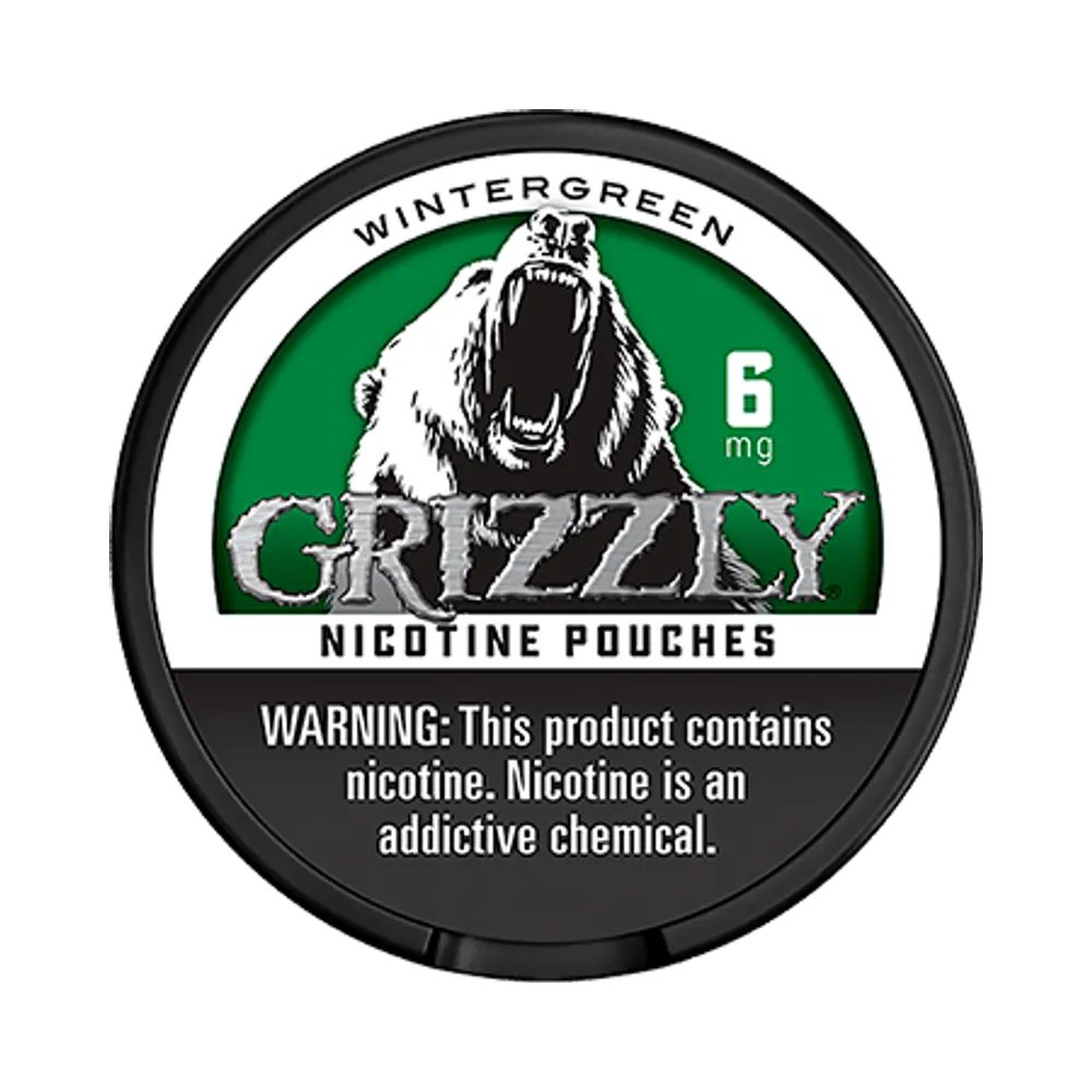 Grizzly Wintergreen 6mg - Vinapouches