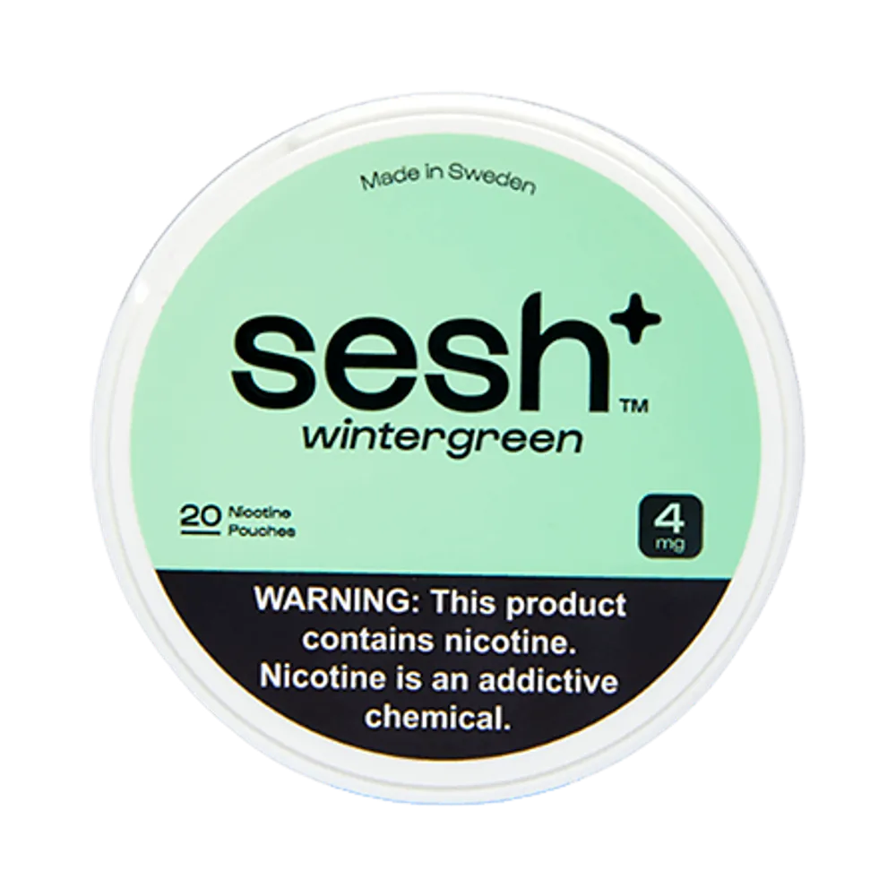Sesh+ Wintergreen 4mg - Vinapouches
