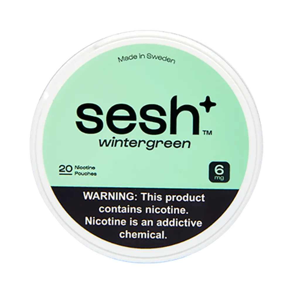 Sesh+ Wintergreen 6mg - Vinapouches