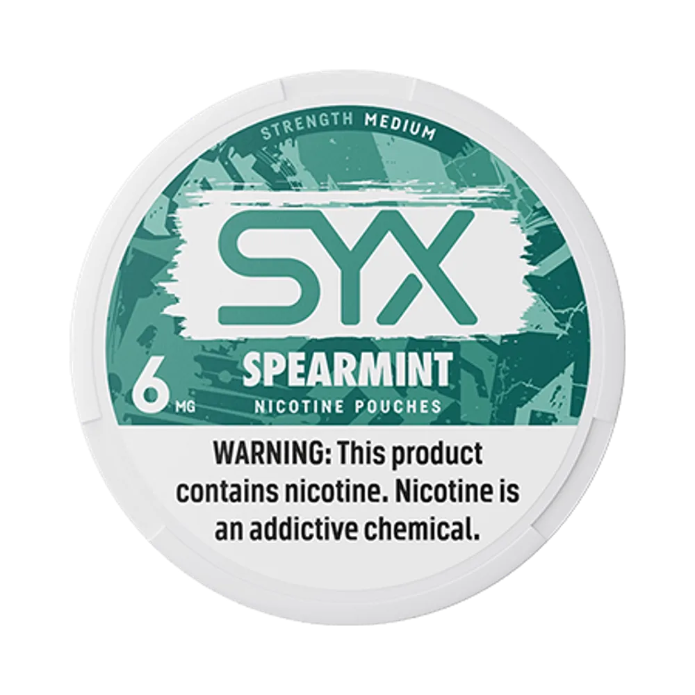 SYX Spearmint 6mg - Vinapouches
